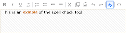 spell check tool in use