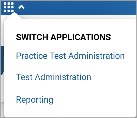 Shows the menu button and expanded menu to switch CAI systems