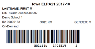 pre id label